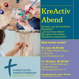 Quelle: Ramona Reichert / canva.com Plakat KreActiv