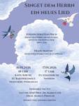Flyer Konzert Singet dem Herrn ein neues Lied