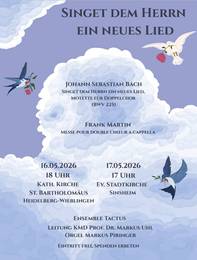 Flyer Konzert Singet dem Herrn ein neues Lied