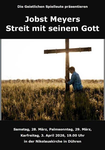 Plakat Passionsspiel Geistliche Spielleute Dühren