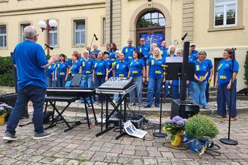 Quelle: Annelie Leucht Gospelchor Sinsheim bei einem Auftritt