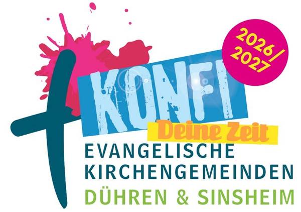 Quelle: Ev. Kirchengemeinde Sinsheim / canva.com Logo Konfirmation 2026/2027