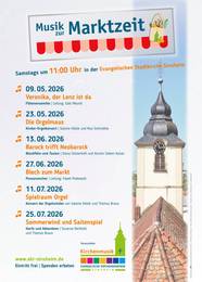 Plakat Musik zur Marktzeit 2026