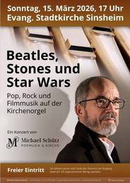 Konzertplakat Beatles, Stones und Star Wars