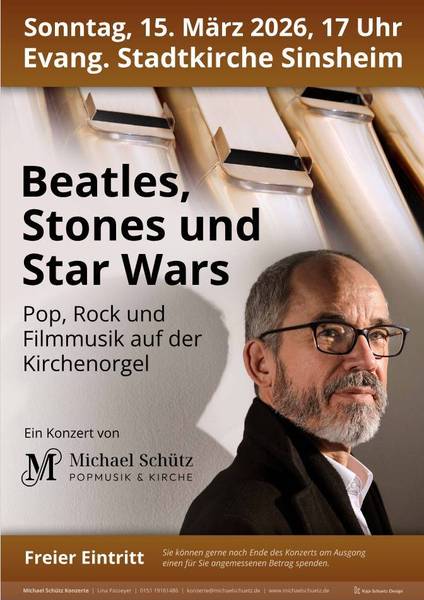 Quelle: Katja Schuetz Design Konzertplakat Beatles, Stones und Star Wars