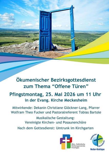 Quelle: Ramona Reichert / canva.com Flyer zum Bezirksgottesdienst 2026