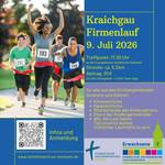 Plakat Firmenlauf mit QR-Code